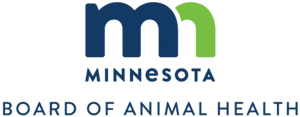 Minnesota Board of Animal Health logo with MN positioned on top